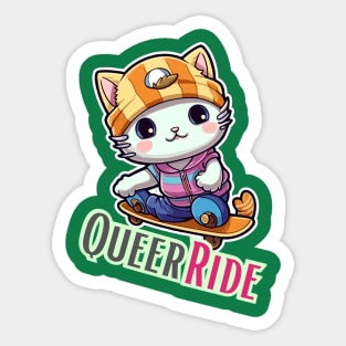 Queer ride Sticker